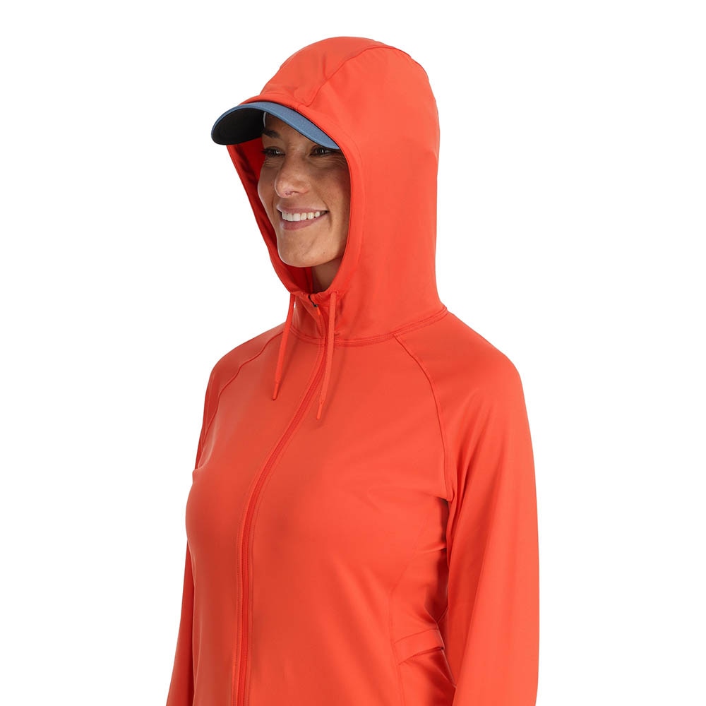 Simms SolarFlex FullZip Hoody Women's in Watermelon